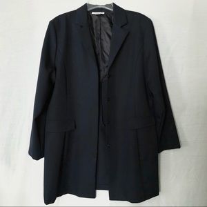 Long Navy Blazer - Size 16